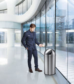 EKO Pushcan 40 liter mat RVS