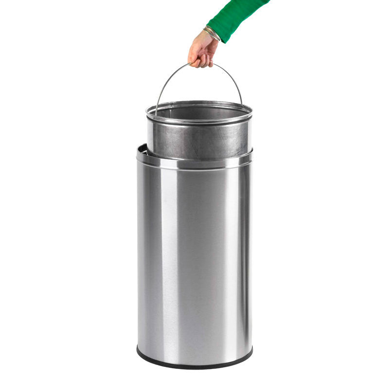EKO Pushcan 40 liter RVS