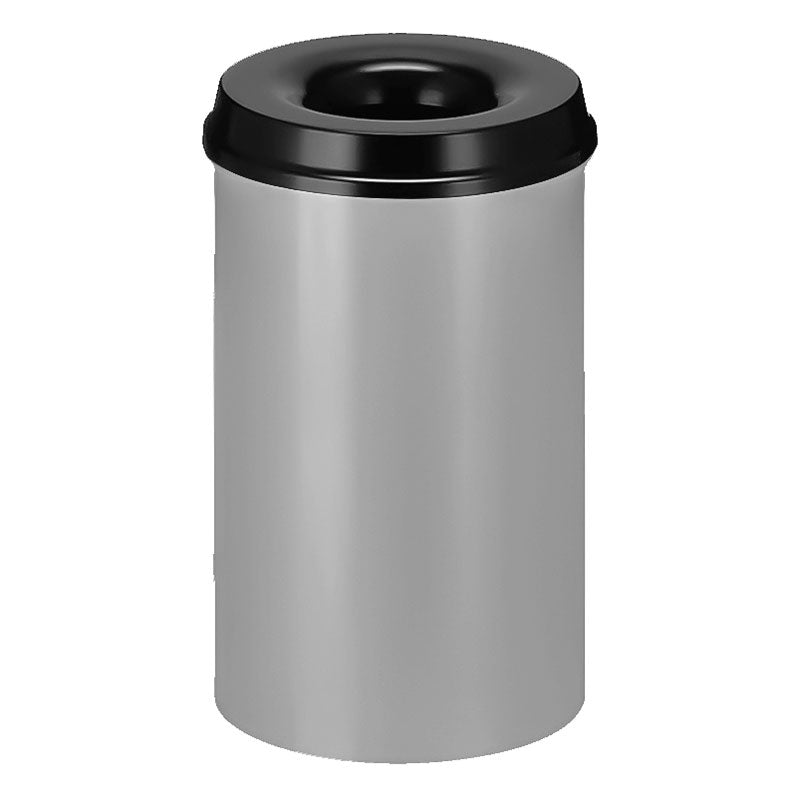 V-Part vlamdovende papierbak 20 liter aluminiumgrijs/zwart