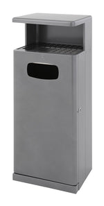 DutchDesign buitenafvalbak met afdak 55 liter grijs