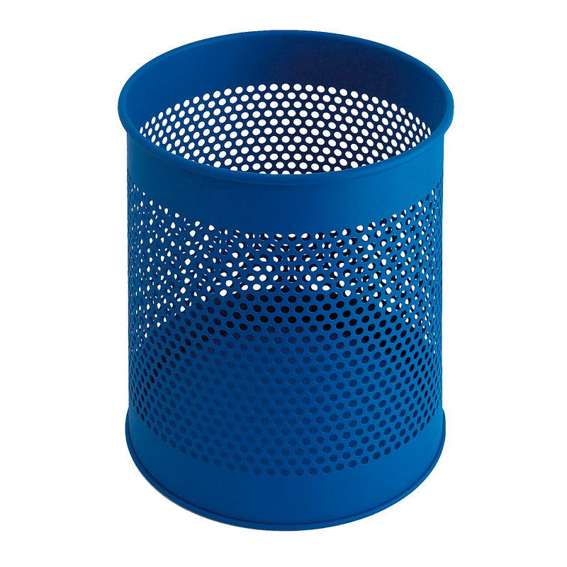 Geperforeerde papierbak 15 liter blauw