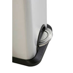 V-Part rechthoekige pedaalemmer 15 liter mat RVS