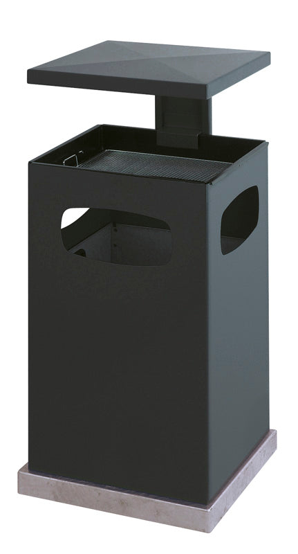 V-Part as-papierbak met afneembaar afdak 80 liter antraciet