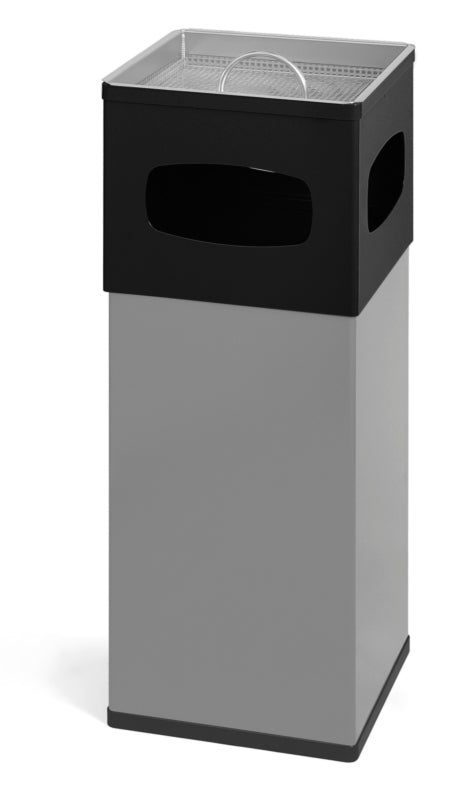 DutchDesign aluminium as-papierbak 50 liter aluminium/zwart