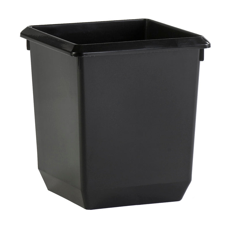 V-Part vierkant tapse papierbak 21 liter zwart