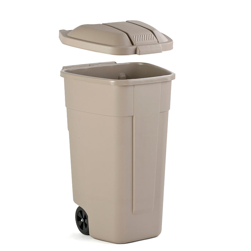Mobiele container 110 liter beige