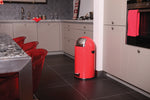 EKO Kickcan pedaalafvalbak 33 liter rood