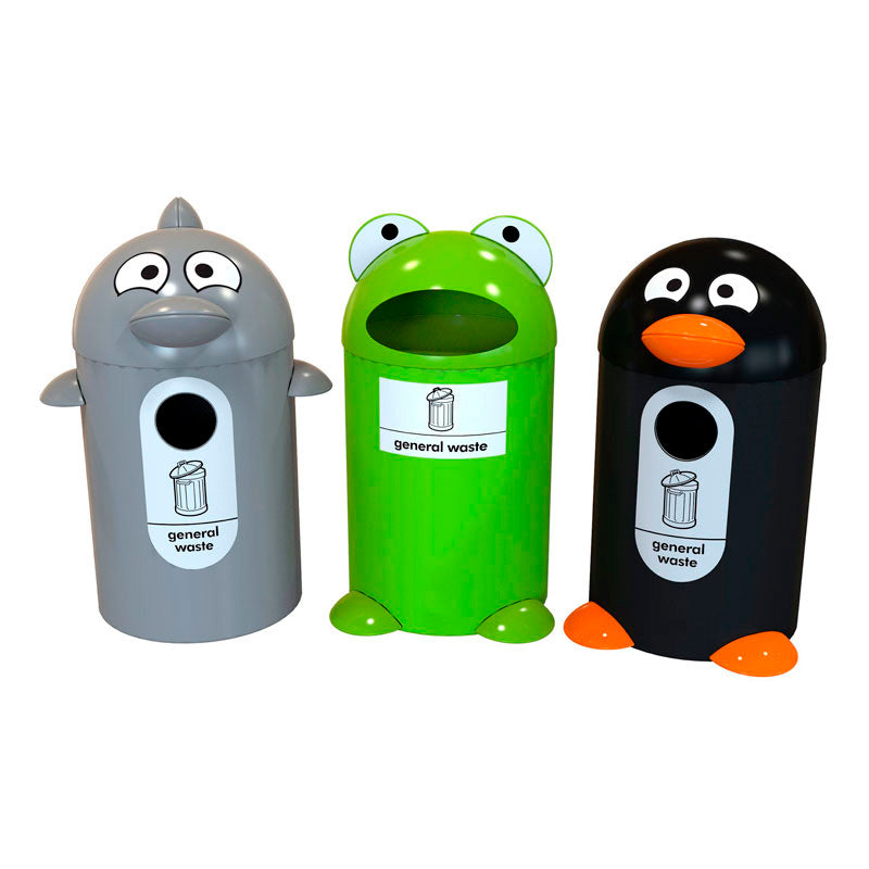 V-Part DolphinBuddy afvalbak 55 liter grijs