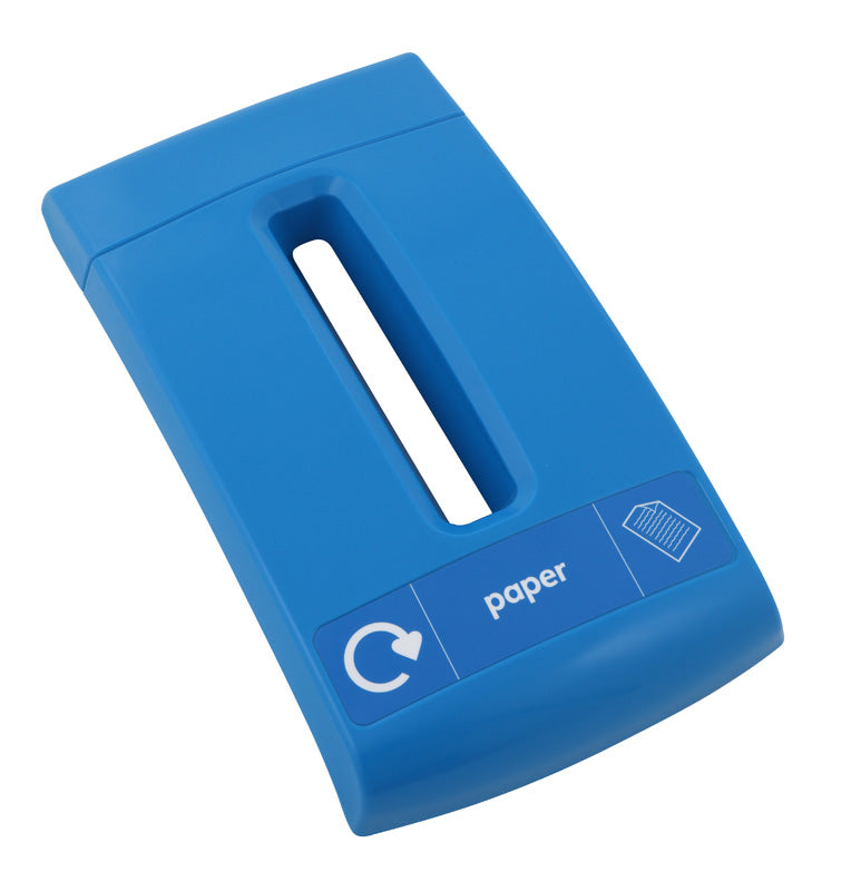 V-Part papierdeksel Envirobin blauw