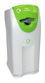 V-Part Maxi Envirobin met propelleropening 140 liter grijs met groen deksel