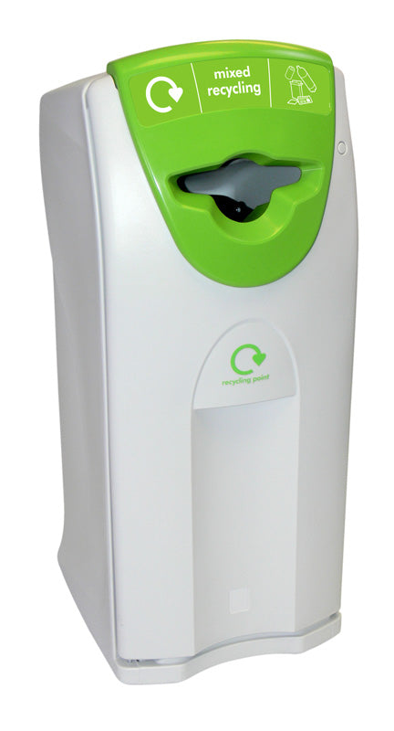 V-Part Maxi Envirobin met propelleropening 140 liter grijs met groen deksel