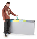 Five-Chamber afvalscheidingsunit 270 liter grijs