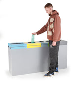 Five-Chamber afvalscheidingsunit 270 liter grijs