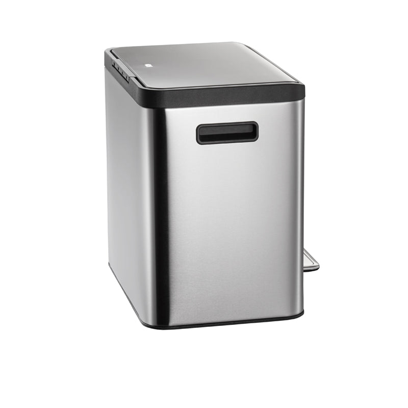 EKO EcoCasa Recycler pedaalemmer 12+12 liter mat RVS