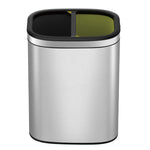 EKO OLI-Cube Open Top Bin 10+10 liter mat RVS