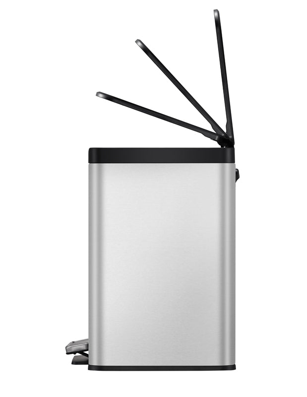 EKO Essential 2 Recycler pedaalemmer 9+9+9 liter mat RVS