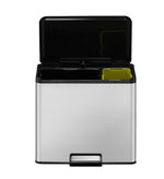 EKO Essential 2 Recycler pedaalemmer 20+9 liter mat RVS