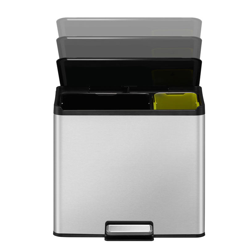 EKO Essential 2 Recycler pedaalemmer 20+9 liter mat RVS