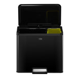EKO Essential 2 Recycler pedaalemmer 20+9 liter zwart