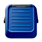 EasyMax afvalbak 35 liter grijs met blauw deksel