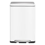 EKO X-Cube pedaalemmer 30 liter wit/mat RVS