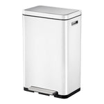 EKO X-Cube pedaalemmer 30 liter wit/mat RVS