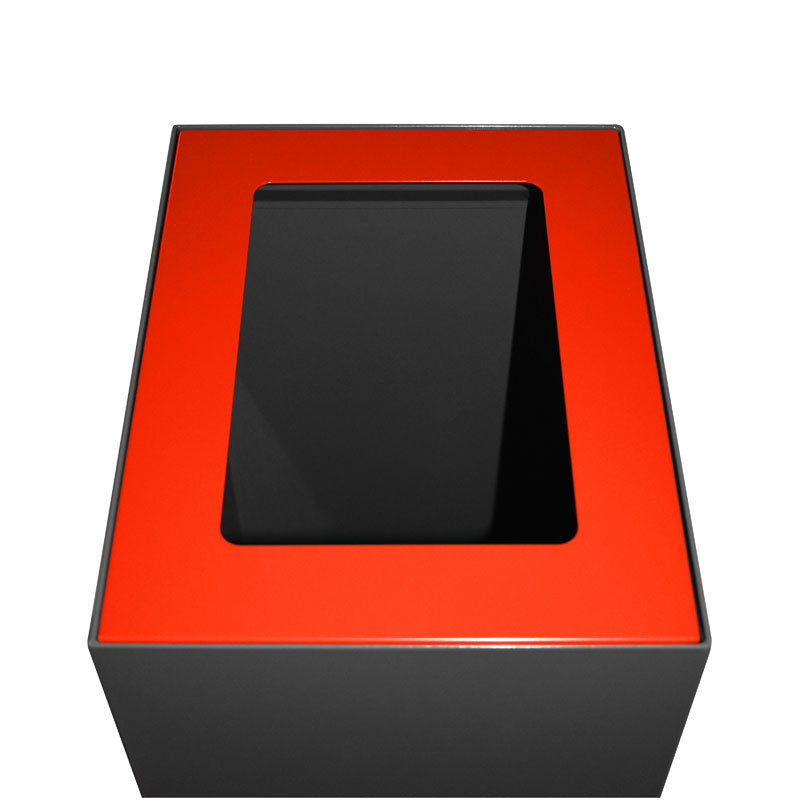 V-Part top voor modulaire afvalscheidingsunit 60 liter rood