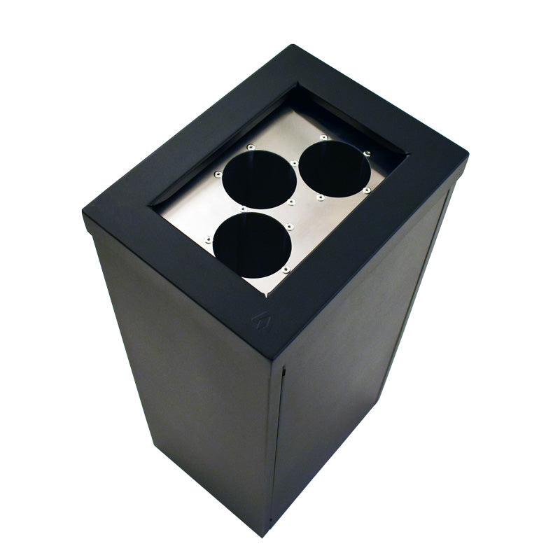 DutchDesign RecycloFlex 60 modulaire afvalbak 60 liter zwart