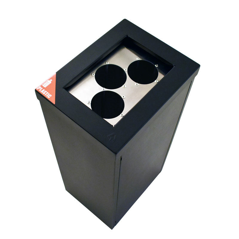 DutchDesign RecycloFlex 60 modulaire afvalbak 60 liter zwart