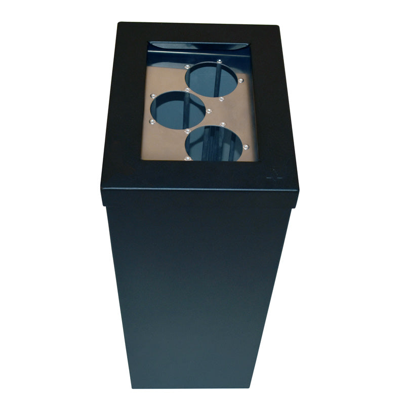 DutchDesign RecycloFlex 60 modulaire afvalbak 60 liter zwart