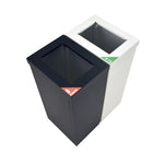 DutchDesign RecycloFlex 60 modulaire afvalbak 60 liter zwart