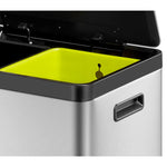 EKO EcoCasa 2 recycling pedaalemmer 30+30 liter mat RVS