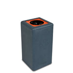 BrickBin circulaire afvalbak Plastic 65 liter grijs met oranje plaat