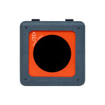 BrickBin circulaire afvalbak Plastic 65 liter grijs met oranje plaat