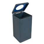 BrickBin circulaire afvalbak Paper 65 liter grijs met blauwe plaat