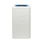BrickBin circulaire afvalbak Paper 65 liter wit met blauwe plaat