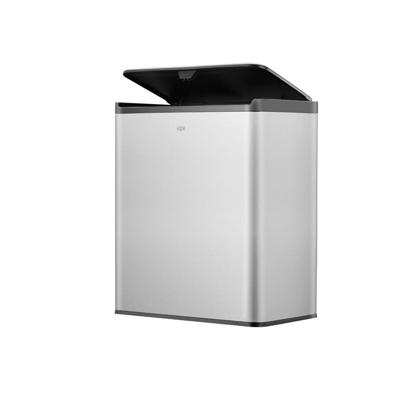 EKO Essential Touch Recycler 20+20 liter mat RVS/zwart