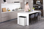 EKO Essential Touch Recycler 20+20 liter mat RVS/zwart