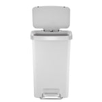 EKO Hana pedaalemmer 45 liter wit