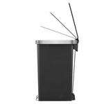 EKO Hana Slim pedaalemmer 40 liter zwart