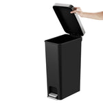 EKO Hana Slim pedaalemmer 40 liter zwart