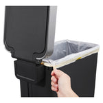 EKO Hana Slim pedaalemmer 40 liter zwart