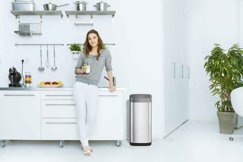 EKO EcoSmart Sensor Bin 50 liter mat RVS