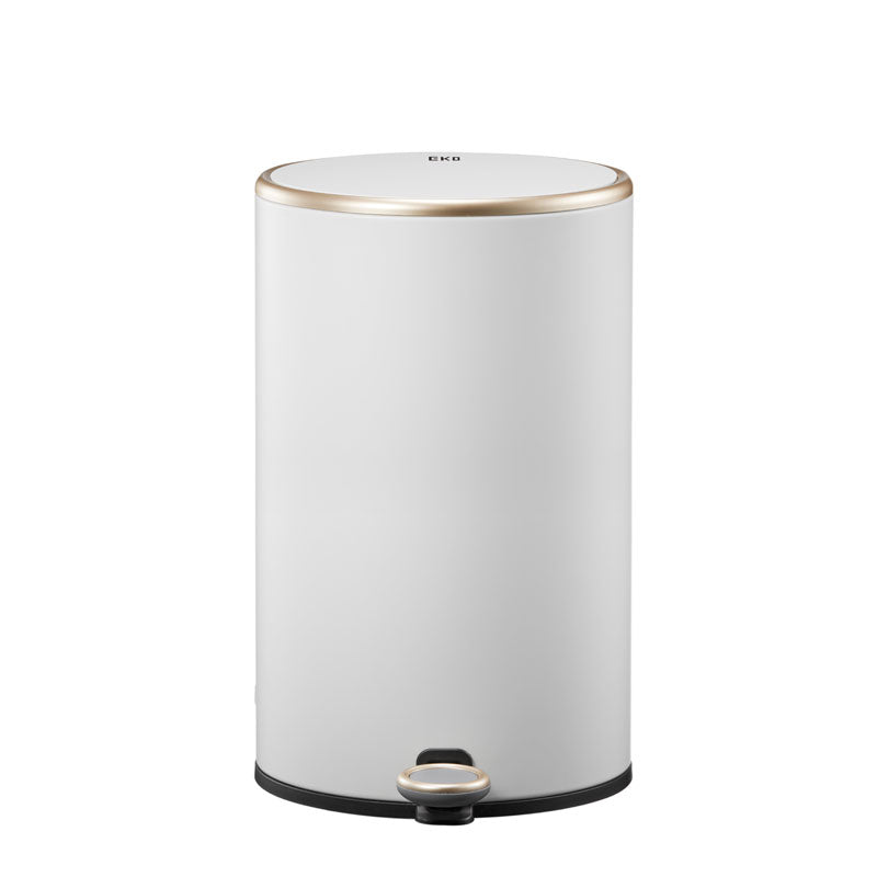 EKO Cosmo pedaalemmer 12 liter mat wit