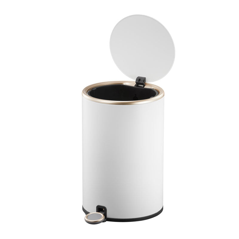 EKO Cosmo pedaalemmer 12 liter mat wit