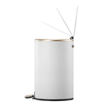 EKO Cosmo pedaalemmer 12 liter mat wit
