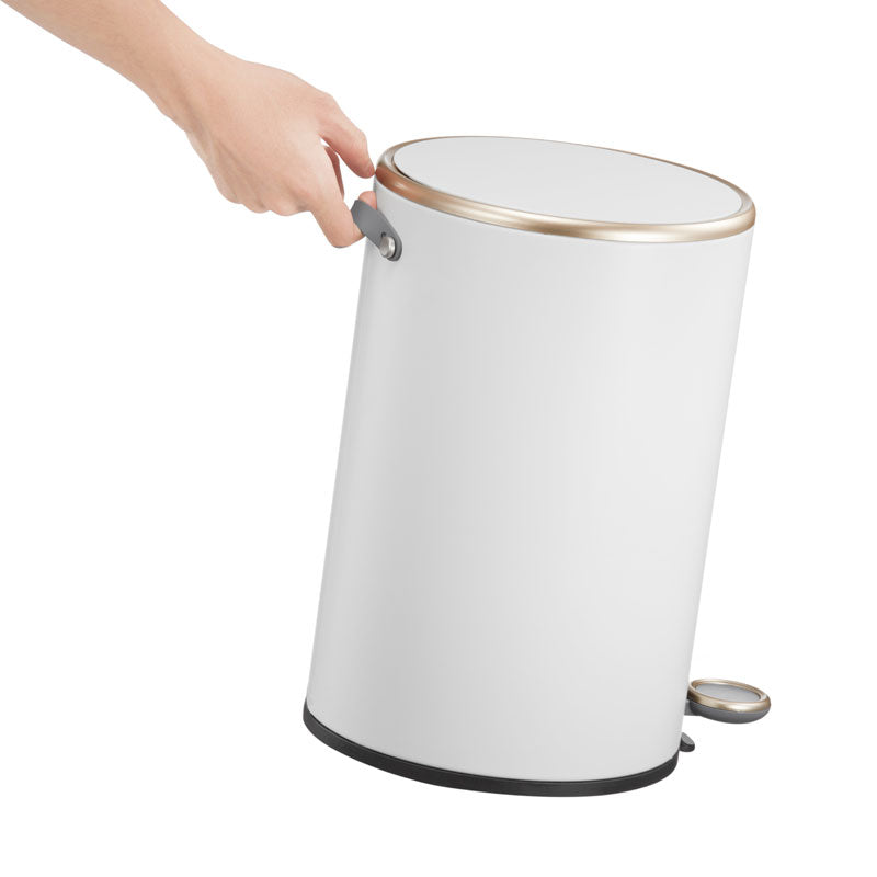 EKO Cosmo pedaalemmer 12 liter mat wit