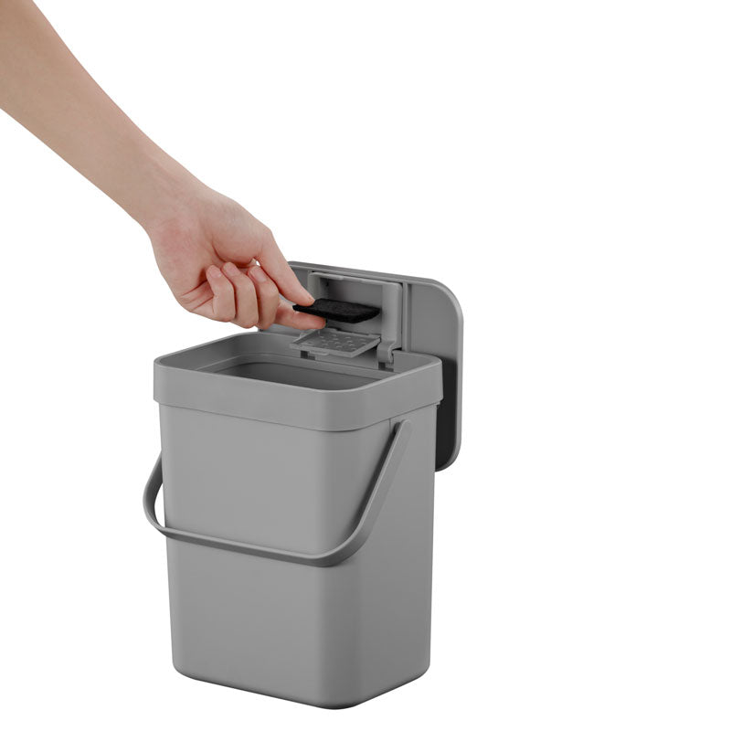 EKO Puro II Food Waste Caddy 5 liter grijs