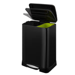 EKO Neo-Cube recycling pedaalemmer 28+18 liter zwart