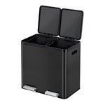 EKO Essential 1 Recycler pedaalemmer 22+22 liter zwart